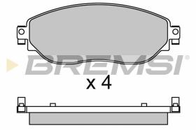 BREMSI BP3653 - PASTILLAS DE FRENO FIAT, RENAULT, NISSAN, OPEL