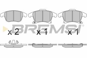 BREMSI BP3655 - PASTILLAS DE FRENO FORD