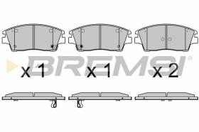 BREMSI BP3660 - PASTILLAS DE FRENO KIA, HYUNDAI