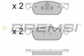 BREMSI BP3662 - PASTILLAS DE FRENO RENAULT, DACIA