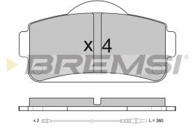 BREMSI BP3663 - PASTILLAS DE FRENO LIGIER