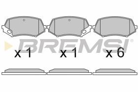 BREMSI BP3669 - PASTILLAS DE FRENO MITSUBISHI CANTER