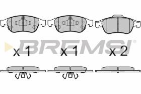 BREMSI BP3671 - PASTILLAS DE FRENO FIAT, JEEP