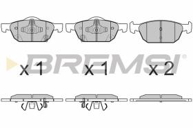 BREMSI BP3674 - PASTILLAS DE FRENO HONDA