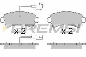 BREMSI BP3681 - PASTILLAS DE FRENO FIAT, PEUGEOT, CITROEN