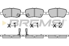 BREMSI BP3682 - PASTILLAS DE FRENO HONDA