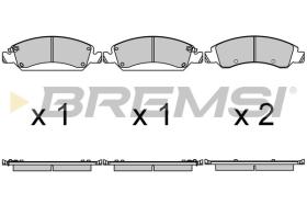 BREMSI BP3684 - PASTILLAS DE FRENO GMC, CHEVROLET, CADILLAC