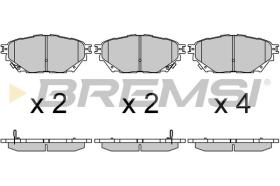 BREMSI BP3685 - PASTILLAS DE FRENO MITSUBISHI CANTER