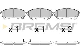 BREMSI BP3693 - PASTILLAS DE FRENO CADILLAC