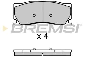 BREMSI BP3698 - PASTILLAS DE FRENO JAGUAR