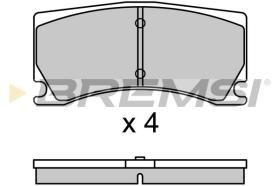 BREMSI BP3699 - PASTILLAS DE FRENO PEUGEOT, JAGUAR