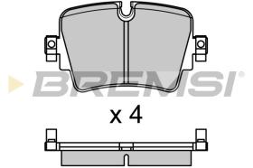 BREMSI BP3701 - PASTILLAS DE FRENO JAGUAR