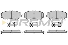 BREMSI BP3702 - PASTILLAS DE FRENO HYUNDAI, KIA