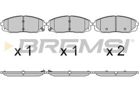 BREMSI BP3703 - PASTILLAS DE FRENO KIA