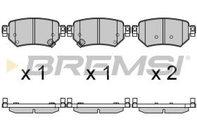 BREMSI BP3707 - PASTILLAS DE FRENO MAZDA