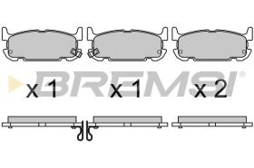 BREMSI BP3708 - PASTILLAS DE FRENO MAZDA