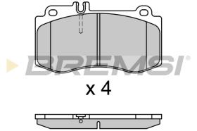 BREMSI BP3710 - PASTILLAS DE FRENO MERCEDES-BENZ