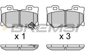 BREMSI BP3711 - PASTILLAS DE FRENO NISSAN, INFINITI