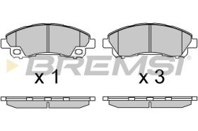 BREMSI BP3718 - PASTILLAS DE FRENO MITSUBISHI CANTER