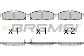 BREMSI BP3722 - PASTILLAS DE FRENO NISSAN