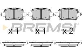 BREMSI BP3723 - PASTILLAS DE FRENO OPEL, CHEVROLET