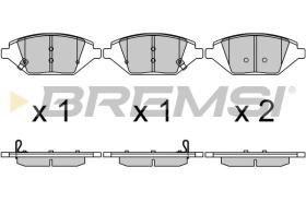 BREMSI BP3724 - PASTILLAS DE FRENO OPEL