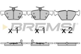 BREMSI BP3729 - PASTILLAS DE FRENO SUBARU