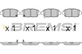 BREMSI BP3730 - PASTILLAS DE FRENO TOYOTA