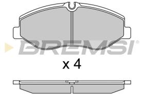 BREMSI BP3733 - PASTILLAS DE FRENO MERCEDES-BENZ