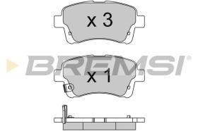 BREMSI BP3740 - PASTILLAS DE FRENO SUZUKI