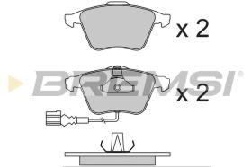 BREMSI BP3741 - PASTILLAS DE FRENO VW, AUDI, SEAT