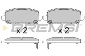 BREMSI BP3745 - PASTILLAS DE FRENO HONDA