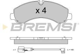 BREMSI BP3747 - PASTILLAS DE FRENO FUSO MITSUBISHI CANTER