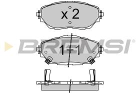 BREMSI BP3755 - PASTILLAS DE FRENO TOYOTA