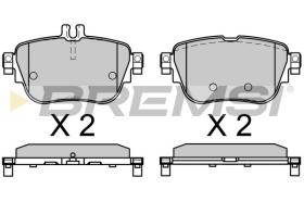 BREMSI BP3758 - PASTILLAS DE FRENO MERCEDES-BENZ