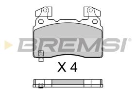 BREMSI BP3760 - PASTILLAS DE FRENO OPEL, TESLA, CHEVROLET