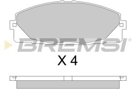 BREMSI BP3763 - PASTILLAS DE FRENO TOYOTA