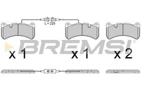 BREMSI BP3764 - PASTILLAS DE FRENO ALFA ROMEO