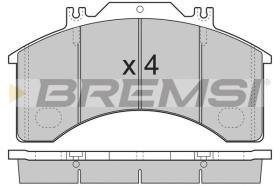 BREMSI BP7251 - JGO.PAST.FRENO IVECO EUROCARGO I III 120 E 18,