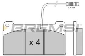 BREMSI BP7254 - JGO.PAST.FRENO MERCEDES BENZ UNIMOG U 1550L