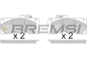 BREMSI BP7255 - JGO.PAST.FRENO RENAULT TRUCKS FR1 FR1