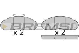 BREMSI BP7261 - JGO.PAST.FRENO MERCEDES BENZ O 100 CITY