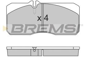 BREMSI BP7267 - JGO.PAST.FRENO MAN M 2000 L 12.224 LC, LLC, LRC