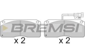 BREMSI BP7271 - JGO.PAST.FRENO NISSAN ATLEON 140.75