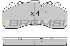 BREMSI BP7278 - JGO.PAST.FRENO BOVA LEXIO LD 123, LD 130