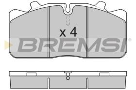 BREMSI BP7285 - JGO.PAST.FRENO DAF LF 45 FA 45.150