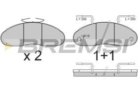 BREMSI BP7307 - JGO.PAST.FRENO NISSAN