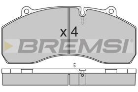 BREMSI BP7309 - JGO.PAST.FRENO SCANIA