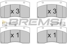 BREMSI BP7312 - JGO.PAST.FRENO IVECO CITY CLASS 491.22; 491.27;