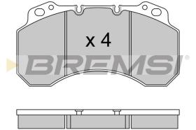 BREMSI BP7331 - JGO.PAST.FRENO NISSAN ECO T 135.60